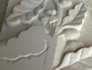 Bespoke Hand-Carved Stone Fireplace with Acorn Artwork 4