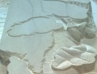 Bespoke Hand-Carved Stone Fireplace with Acorn Artwork 9