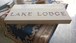 Bespoke Stone Plaque - Lake Lodge