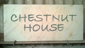 Engraved House Name - Chestnut House